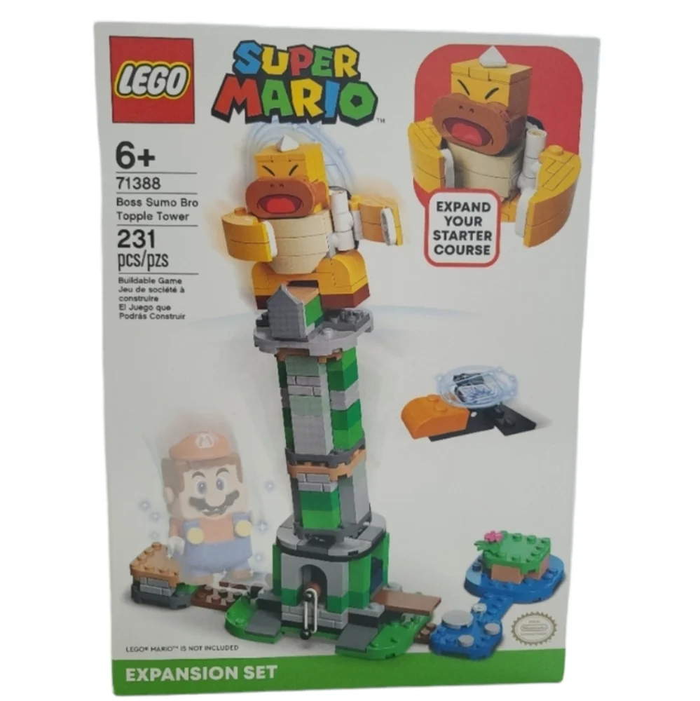 Super Mario Boss Sumo Bro Topple Tower Expansion Set Lego 71388
